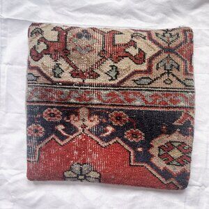 Upcycled Vintage Rug Throw Pillow